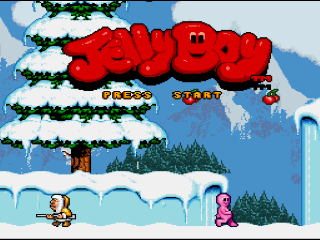 Jelly Boy title screen for Super Nintendo